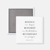 Romeinen 12:12 Bijbelvers Magneet (Voorkant / Achterkant)