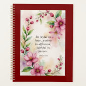 Romeinen 12:12 Bijbelvers Planner (Voorkant)