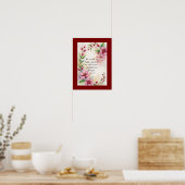 Romeinen 12:12 Bijbelvers Poster (Keuken)
