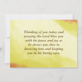 Romeinen 12:12 Blijdschap in hoop Christelijke bij (Achterkant)