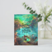 Romeinen 12:12 briefkaart (Staand voorkant)