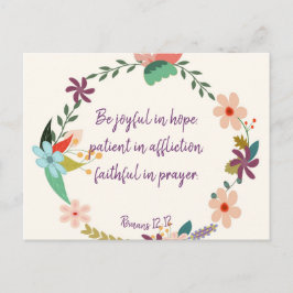 Romeinen 12:12 briefkaart