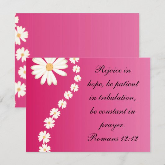 Romeinen 12:12 briefkaart (Voorkant / Achterkant)