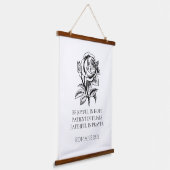 Romeinen 12:12 Houten Opknoping Teken, Bijbel Vers Hangend Wandkleed (Gebogen)
