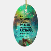 Romeinen 12:12 keramisch ornament (Rechts)