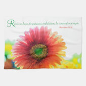 Romeinen 12:12 Keukenhanddoek (Horizontaal)