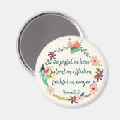 Romeinen 12:12 magneet (Voorkant / Achterkant)