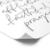 Romeinen 12:12 Manuscript Poster (Hoek)