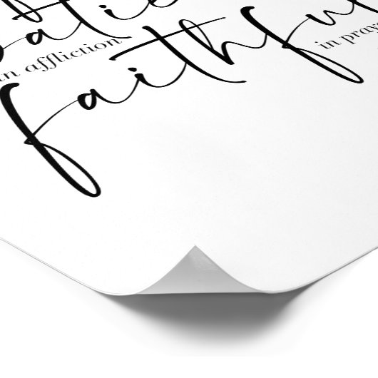 Romeinen 12:12 poster (Hoek)