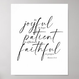 Romeinen 12:12 poster