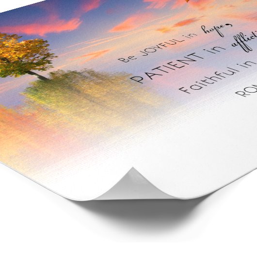 Romeinen 12:12 poster (Hoek)