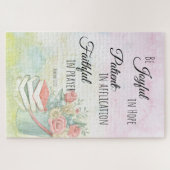 Romeinen 12:12 Wees blij in Hope bible verse Legpuzzel (Horizontaal)