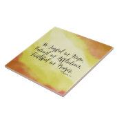 Romeinen 12:12 Wees blij met hoop Christelijke Bij Tegeltje (Zijkant)