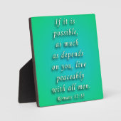 Romeinen 12:18 fotoplaat (Voorkant)