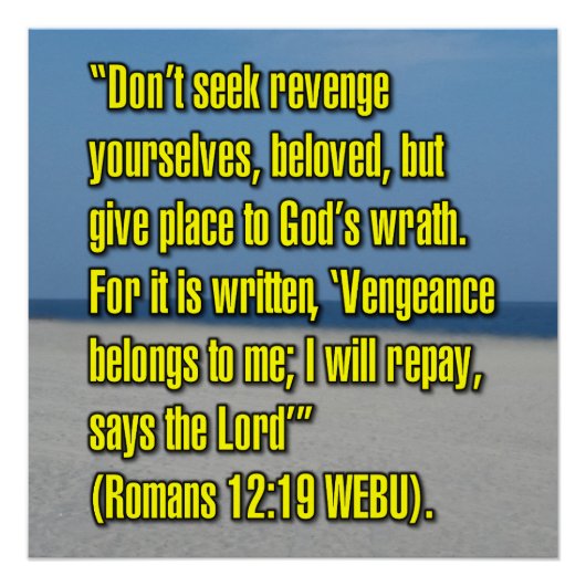 Romeinen 12:19 WEBU Perfect Poster (Voorkant)
