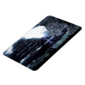 Romeinen 12:19 WRAAK | Lion & Lightning Magneet (Linkerzijde)