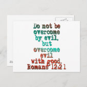 Romeinen 12:21 briefkaart (Voorkant / Achterkant)