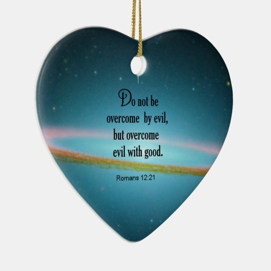 Romeinen 12:21 keramisch ornament (Rechts)