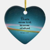 Romeinen 12:21 keramisch ornament (Voorkant)