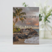 Romeinen 12:21 KJV Bijbel Verse Pic Flat Greeting Kaart (Staand voorkant)