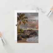 Romeinen 12:21 KJV Bijbel Verse Pic Flat Greeting Kaart (Voorkant / Achterkant in situ)