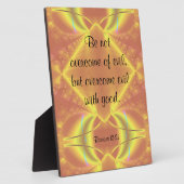 Romeinen 12:21 Plaque Fotoplaat (Zijkant)