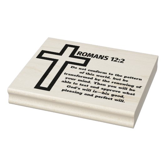 Romeinen 12:2 Bijbelse rubberstempel (Stempel)
