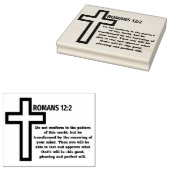 Romeinen 12:2 Bijbelse rubberstempel (Gestempeld)