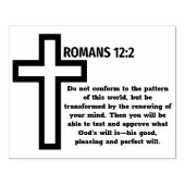 Romeinen 12:2 Bijbelse rubberstempel (Afrduk)