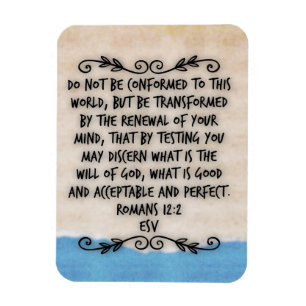 Romeinen 12:2 Bijbelvers Magneet