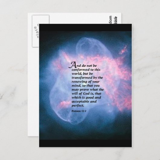 Romeinen 12:2 briefkaart (Voorkant / Achterkant)