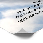 Romeinen 12:2 Inspirerend-Bijbelse-Verse-Ziekenver Poster (Hoek)