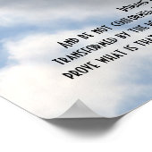 Romeinen 12:2 Inspirerend-Bijbelse-Verse-Ziekenver Poster (Hoek)