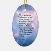 Romeinen 12:2 keramisch ornament (Links)