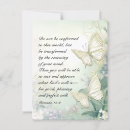 Romeinen 12:2 Niet in overeenstemming met deze wer Briefkaart