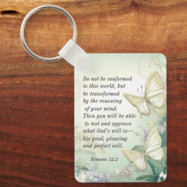 Romeinen 12:2 Niet in overeenstemming met deze wer Sleutelhanger