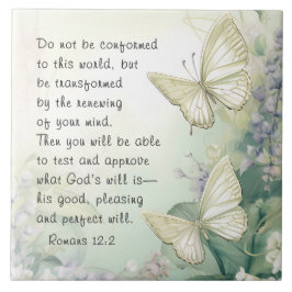 Romeinen 12:2 Niet in overeenstemming met deze wer Tegeltje