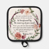 Romeinen 12:2 Niet in overeenstemming met het patr Pannenlap (Voorkant)