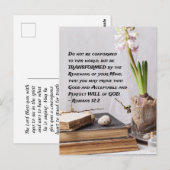 Romeinen 12:2 Niet met deze wereld worden geconfro Briefkaart (Voorkant / Achterkant)