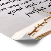 Romeinen 12:2 Niet met deze wereld worden geconfro Poster (Hoek)