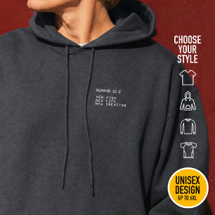 Romeinen 12:2 Nieuwe leven christelijke minimalist Hoodie