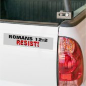 Romeinen 12:2 weerstaan! bumpersticker (Op Truck)