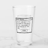 Romeinen 12:2 Zwart en Wit Computer Waarschuwingsv Glas (Achterkant)