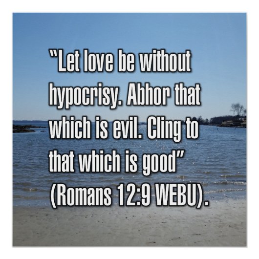 Romeinen 12:9 WEBU Perfect Poster (Voorkant)