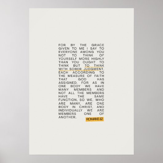 Romeinen 12 poster (Voorkant)