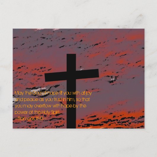 Romeinen 15:13 briefkaart (Voorkant)