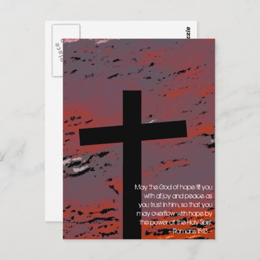 Romeinen 15:13 briefkaart (Voorkant / Achterkant)