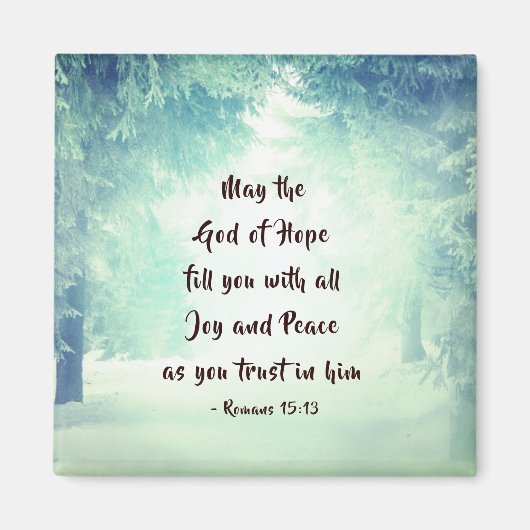 Romeinen 15:13 De God van de Hoop Magneet (Voorkant)