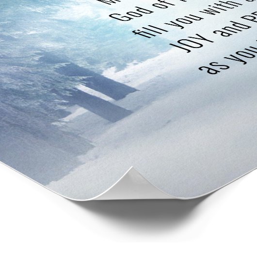 Romeinen 15:13 De God van de Hoop Poster (Hoek)