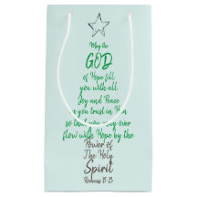 Romeinen 15:13 God Hope Joy & Peace Kerstman Kaart